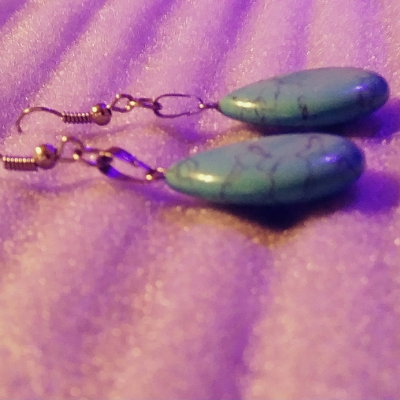 NWT- BEAUTIFUL TEARDROP TURQUOISE MATRIX STERLING - Picture 6 of 11